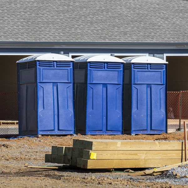 how can i report damages or issues with the porta potties during my rental period in Shelby New York